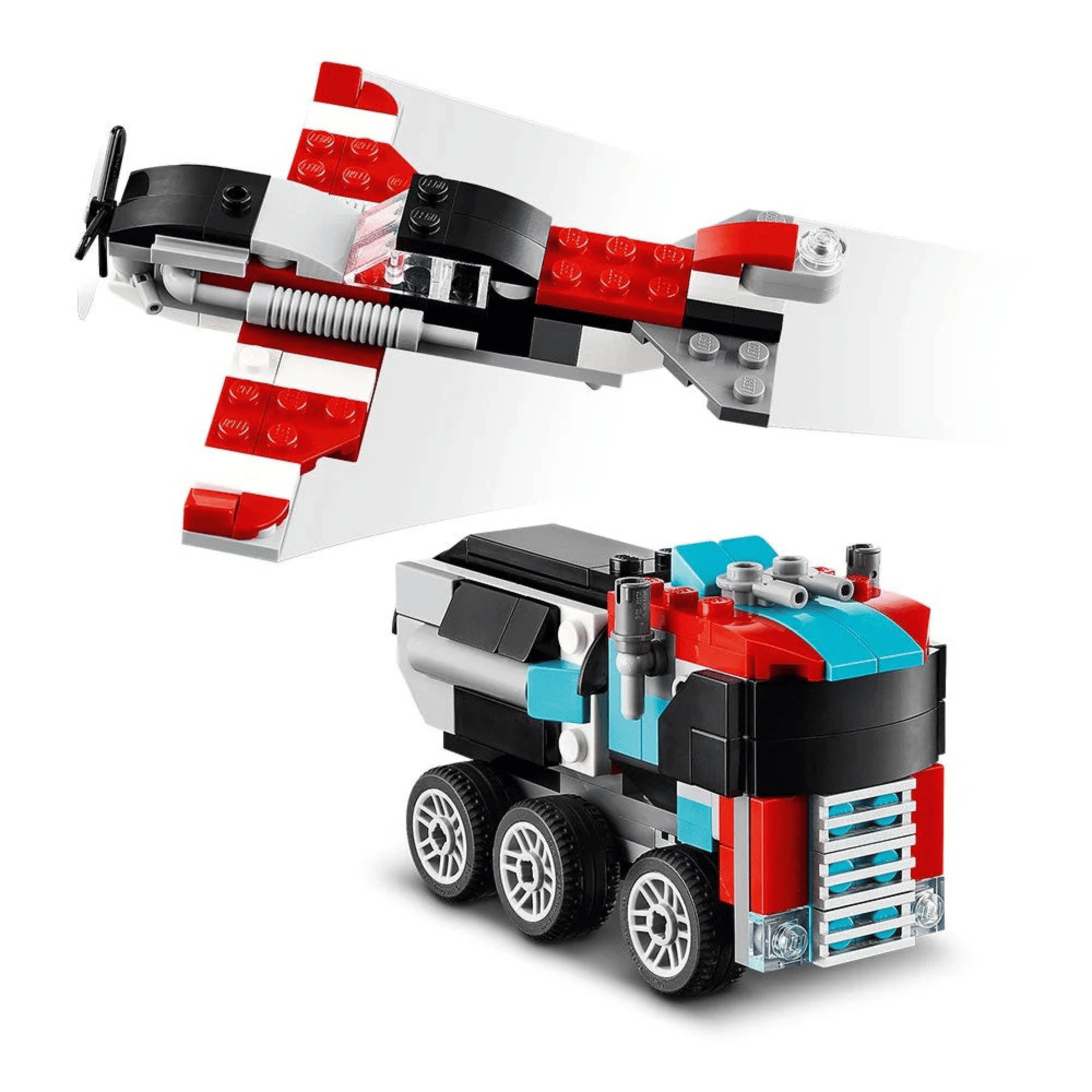 Lego Creator Camion Plataforma Con Helicoptero-4