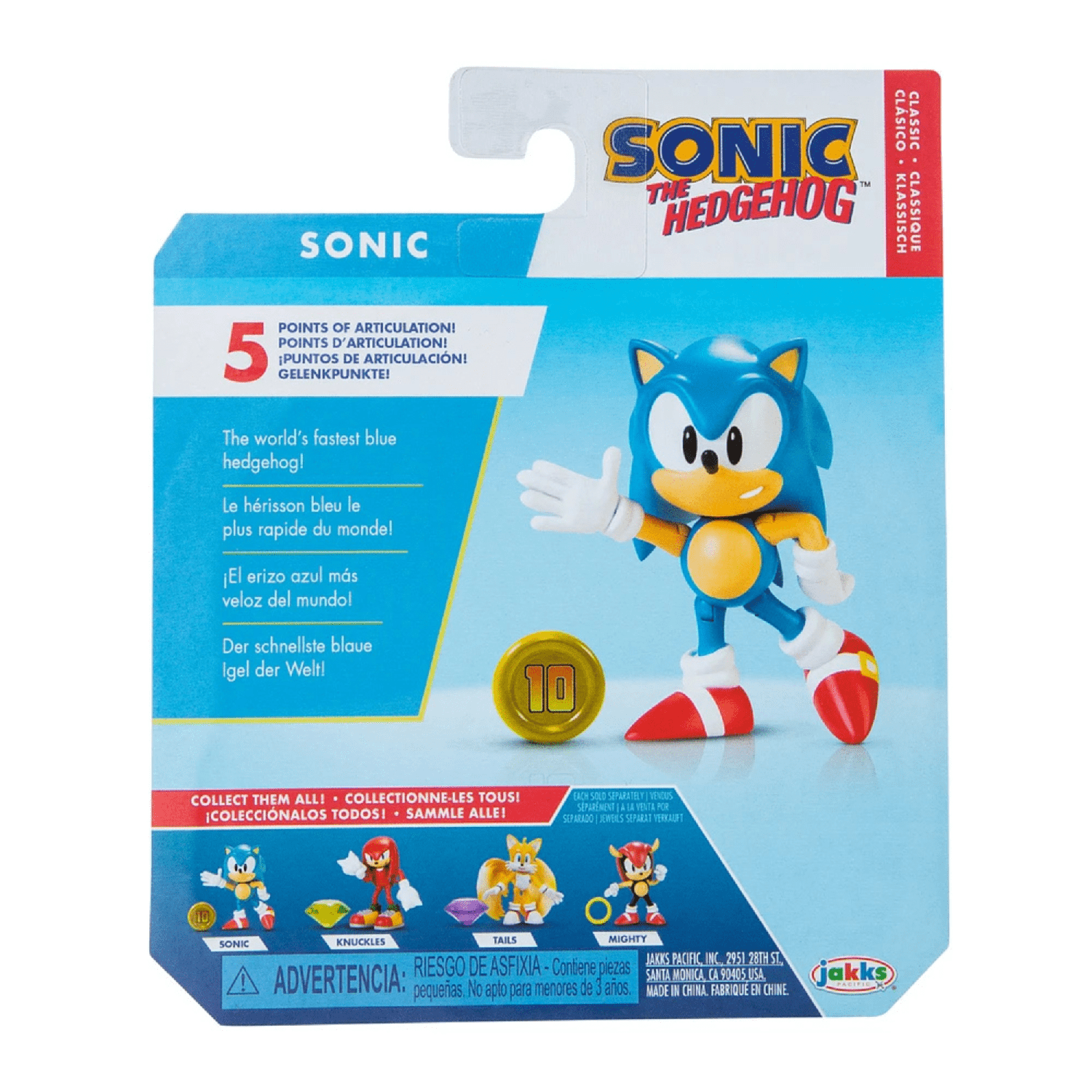 Sonic Figura 6 Cm. Con Accesorio - Sonic Clasico-5