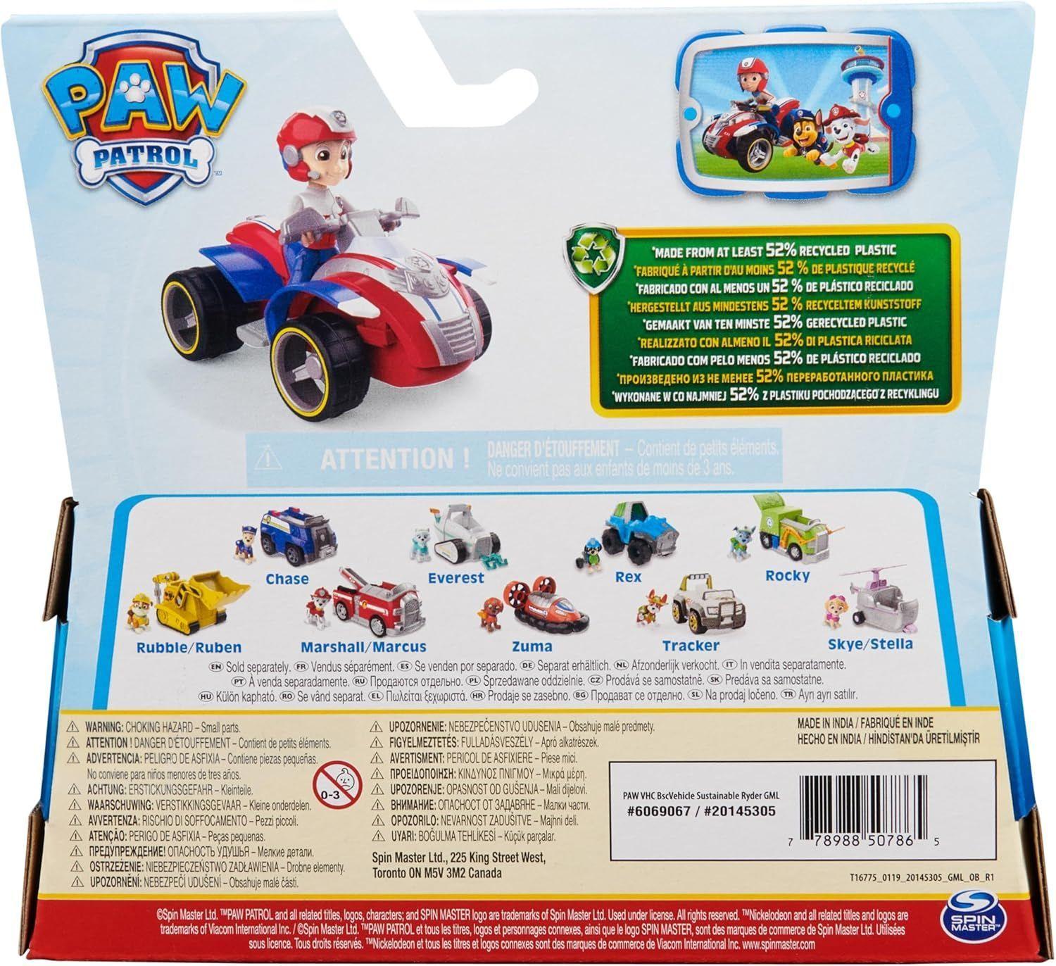 PAW PATROL VEHICULO RYDER RESCUE ATV-7
