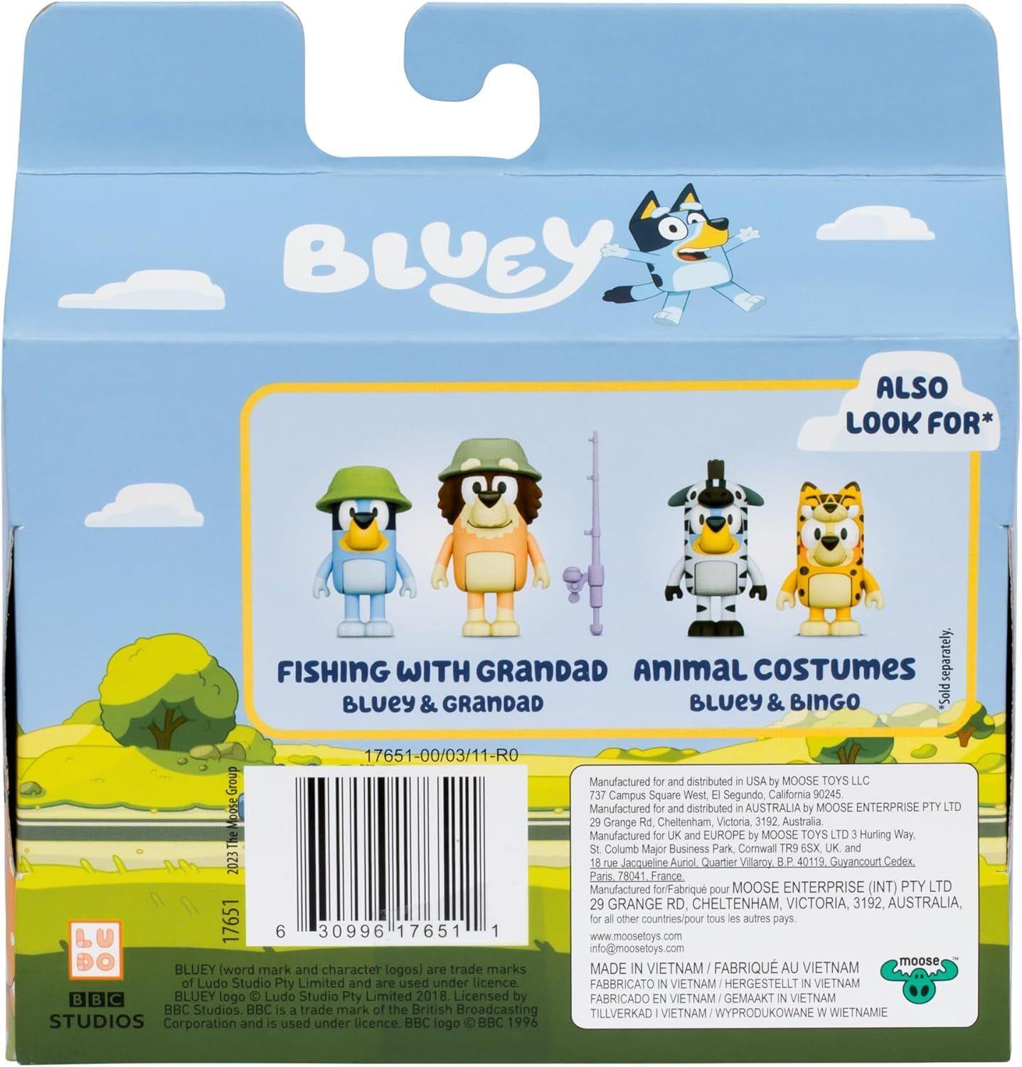 BLUEY SET 2 FIGURAS BLUEY & BINGO EN VACACIONES -6
