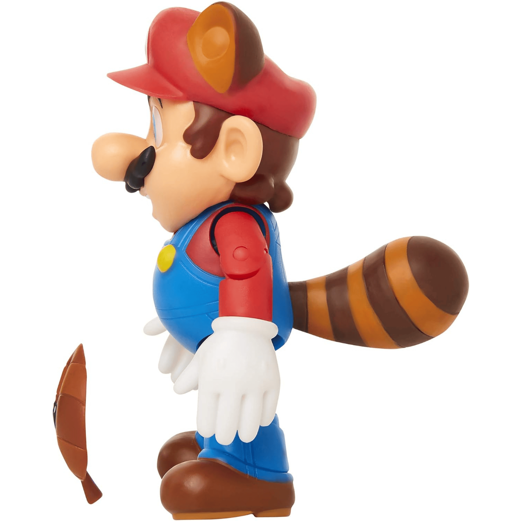 Super Mario Figura Mario Mapache 10 Cm Con Accesorio-4