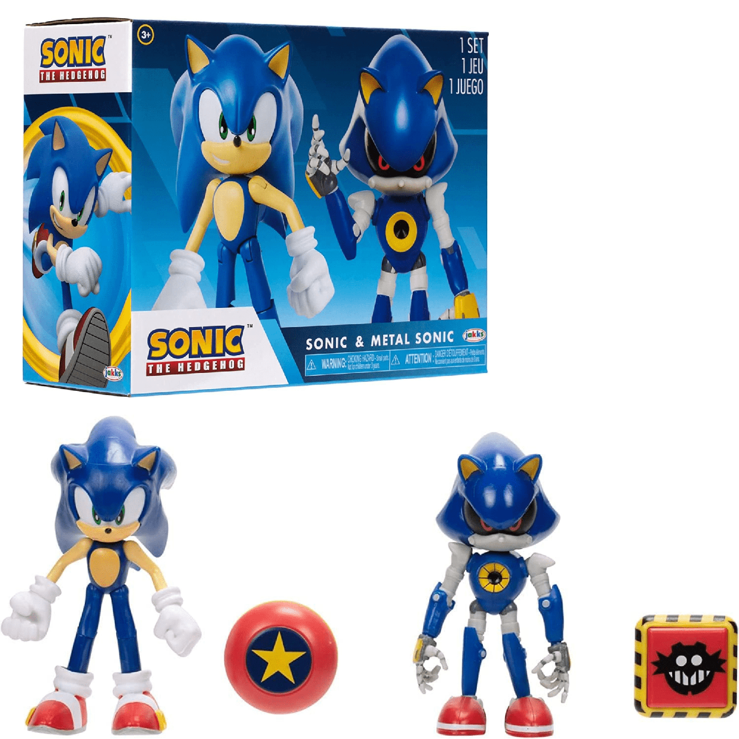 Sonic Pack 2 Figuras 10 Cm. Sonic Y Metal Sonic-0