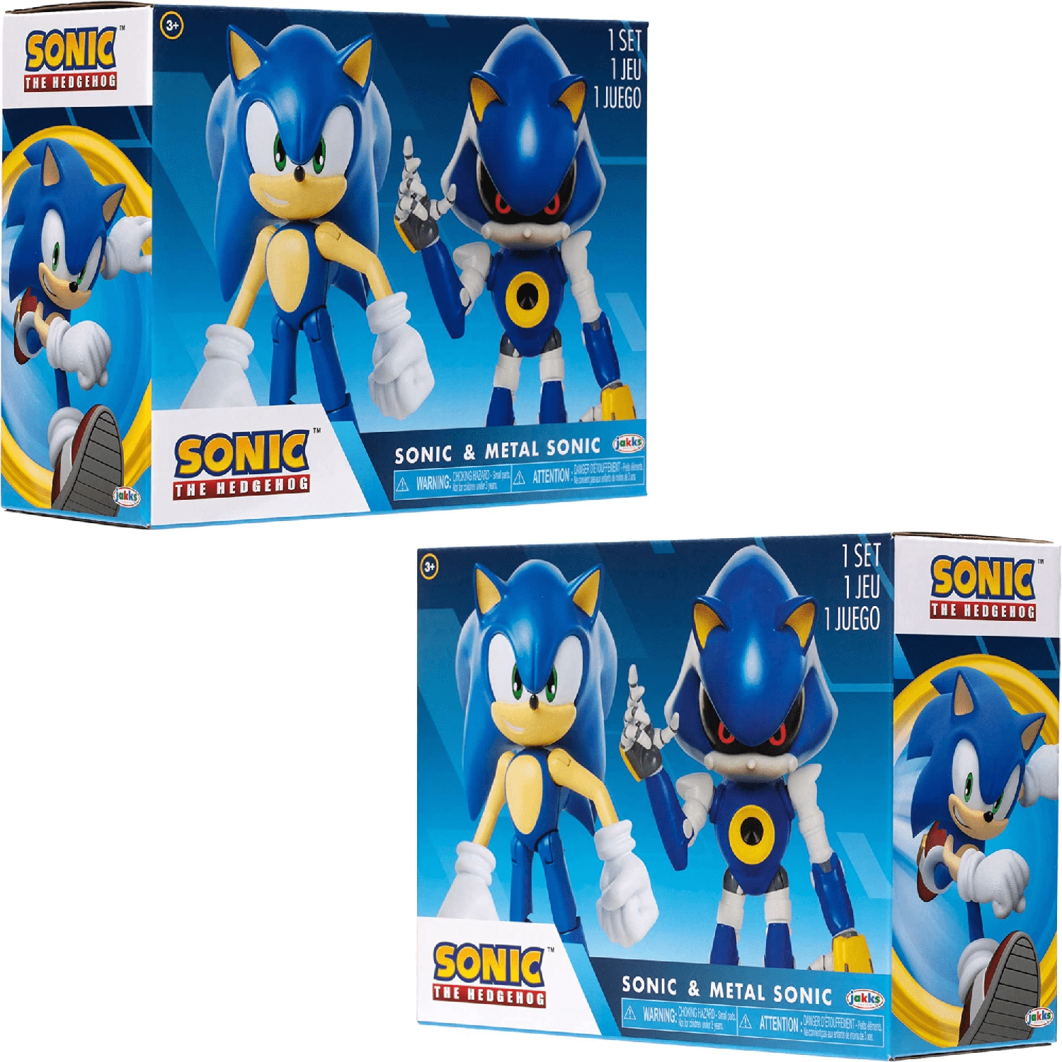 Sonic Pack 2 Figuras 10 Cm. Sonic Y Metal Sonic-5