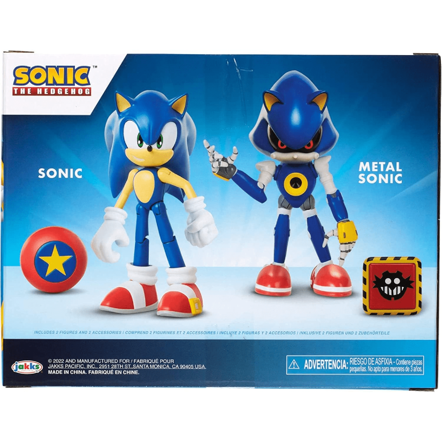 Sonic Pack 2 Figuras 10 Cm. Sonic Y Metal Sonic-7