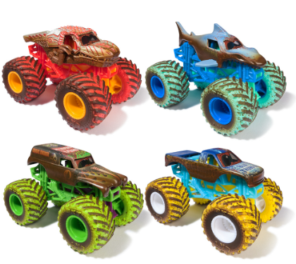 MONSTER JAM AUTO MUD BLASTERS CAMBIA COLOR ESCALA 1:64-2