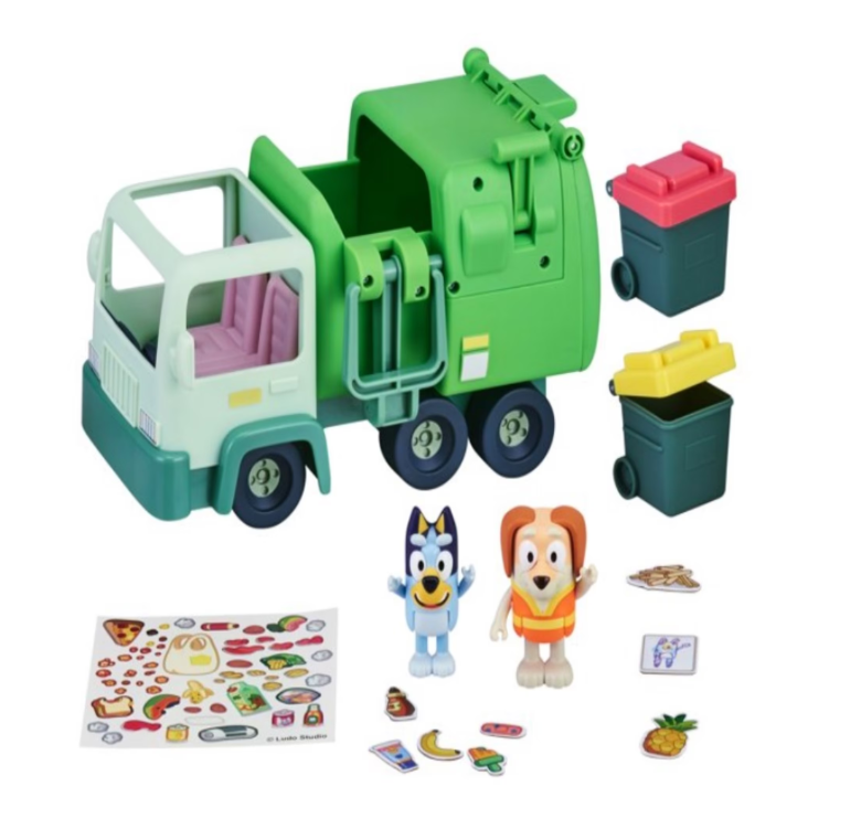 BLUEY CAMION DE RECICLAJE CON DOS FIGURAS-2