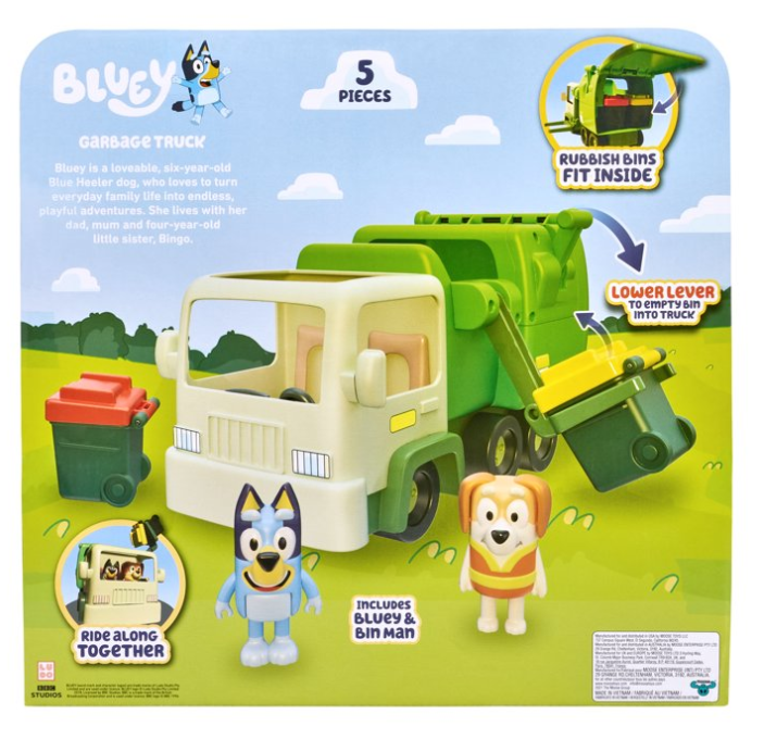 BLUEY CAMION DE RECICLAJE CON DOS FIGURAS-6