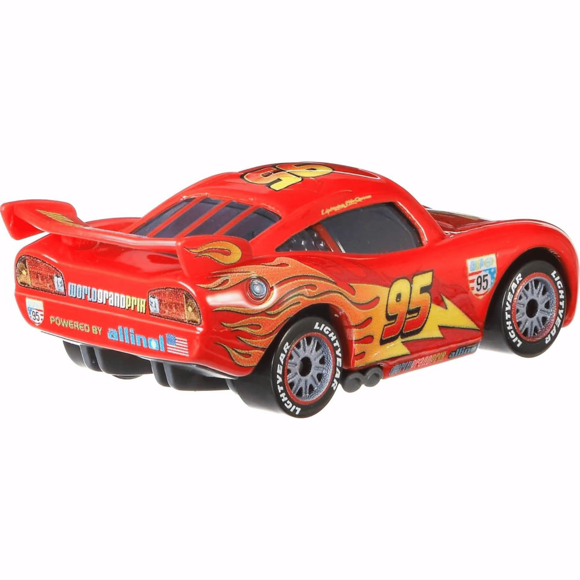 Cars Vehiculo Metalico Rayo McQueen Con Llantas De Carrera-2