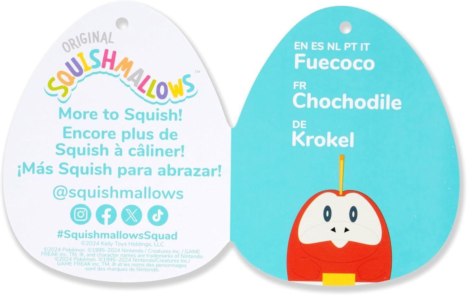 POKEMON PELUCHE SQUISHMALLOWS FUECOCO 25 CMS.-3