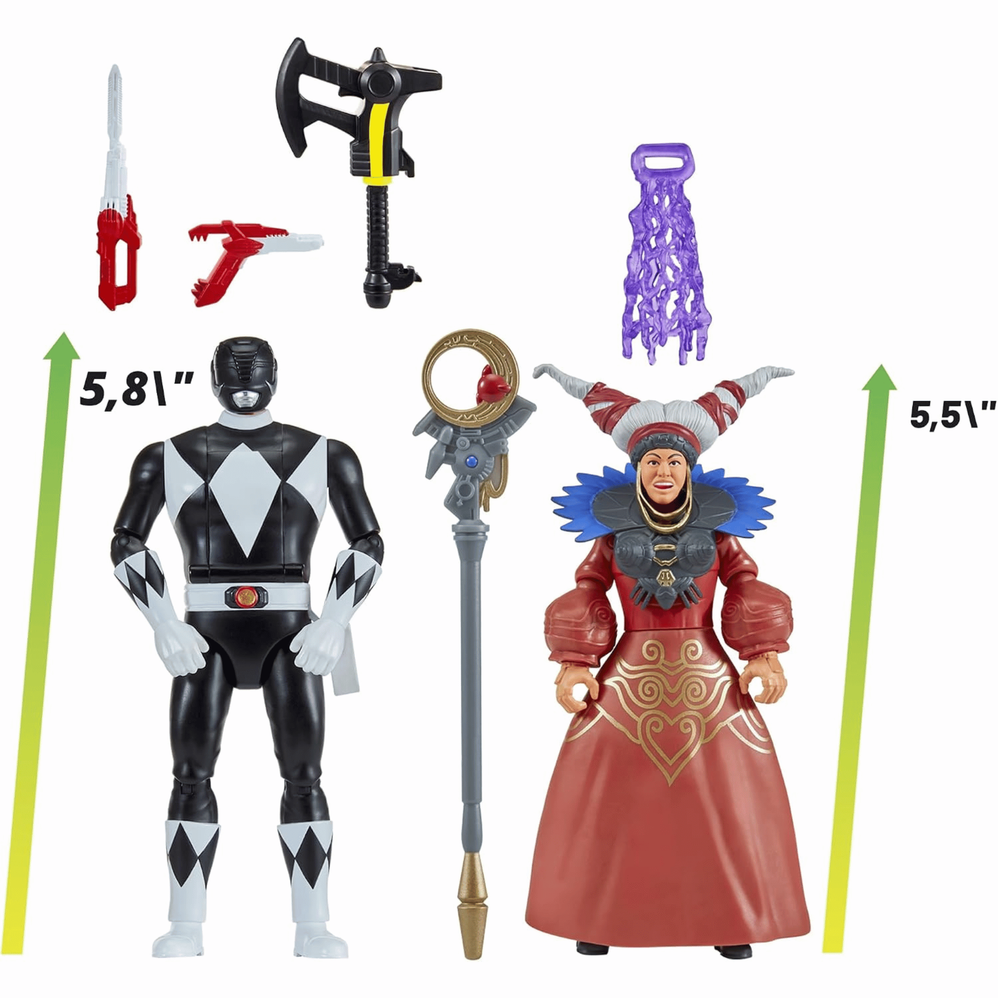 Power Rangers Pack 2 Figuras Black Ranger Vs Rita Repulsa-4