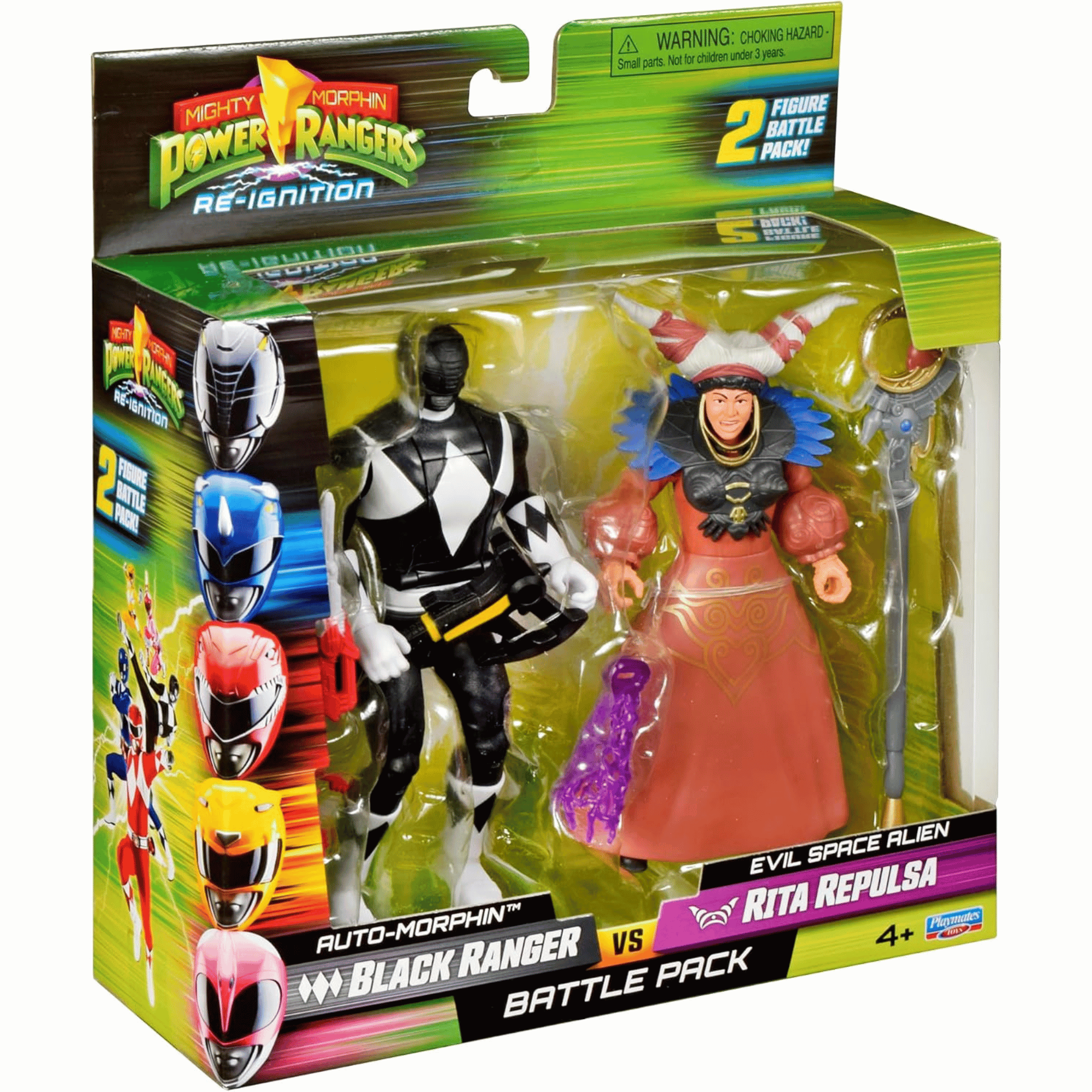 Power Rangers Pack 2 Figuras Black Ranger Vs Rita Repulsa-6