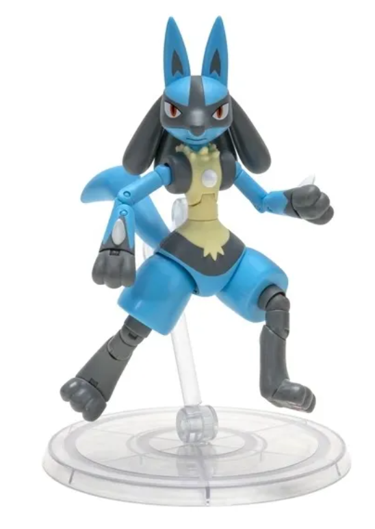 POKEMON FIGURA SELECT BATALLA LUCARIO ARTICULADO 16 CMS. -2