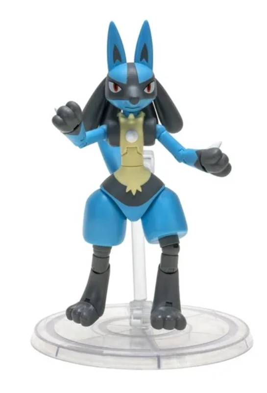 POKEMON FIGURA SELECT BATALLA LUCARIO ARTICULADO 16 CMS. -3