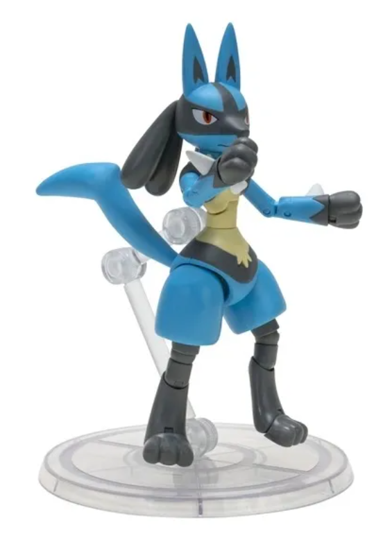 POKEMON FIGURA SELECT BATALLA LUCARIO ARTICULADO 16 CMS. -4