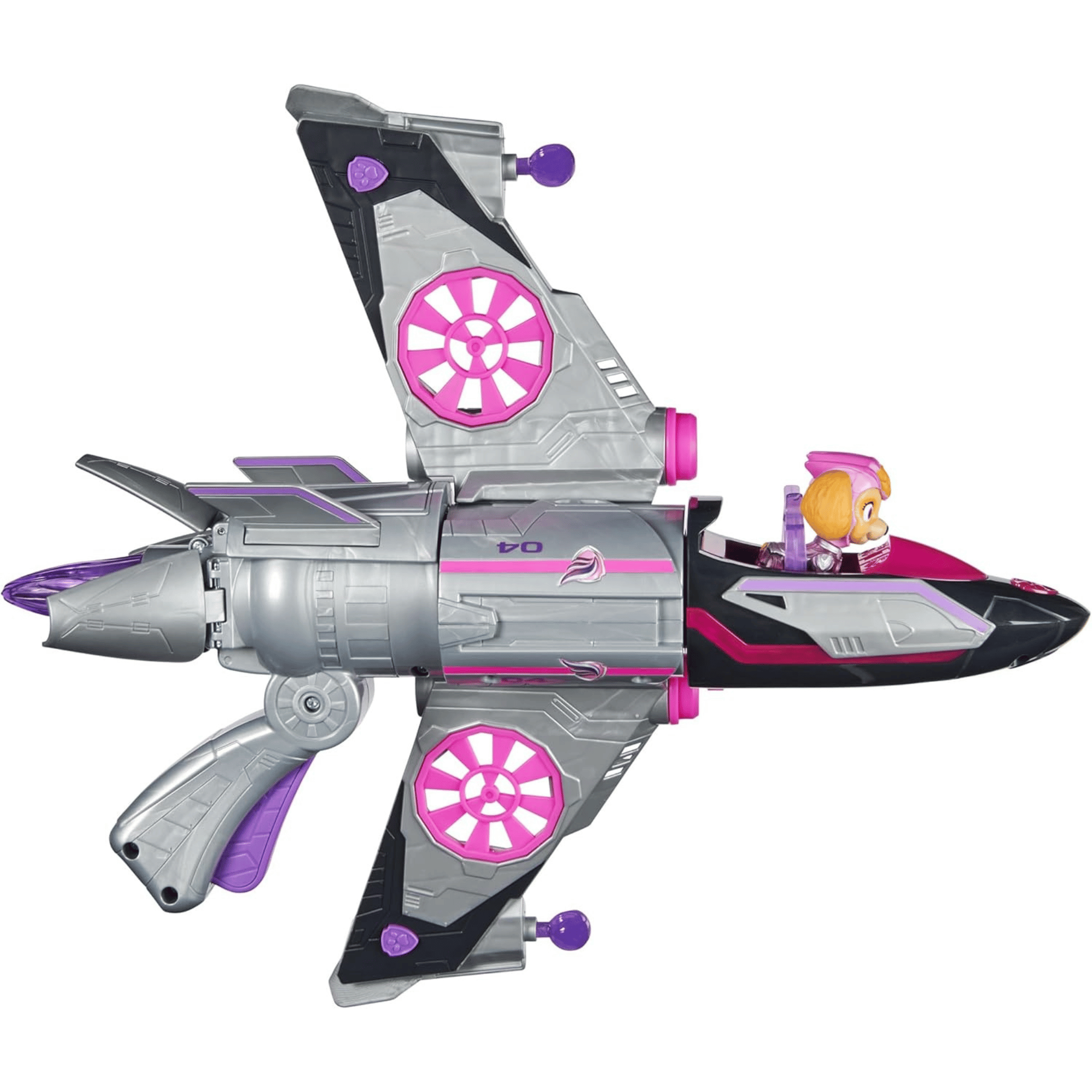 Paw Patrol Mighty Movie Jet Skye Con Luz Y Sonido-4