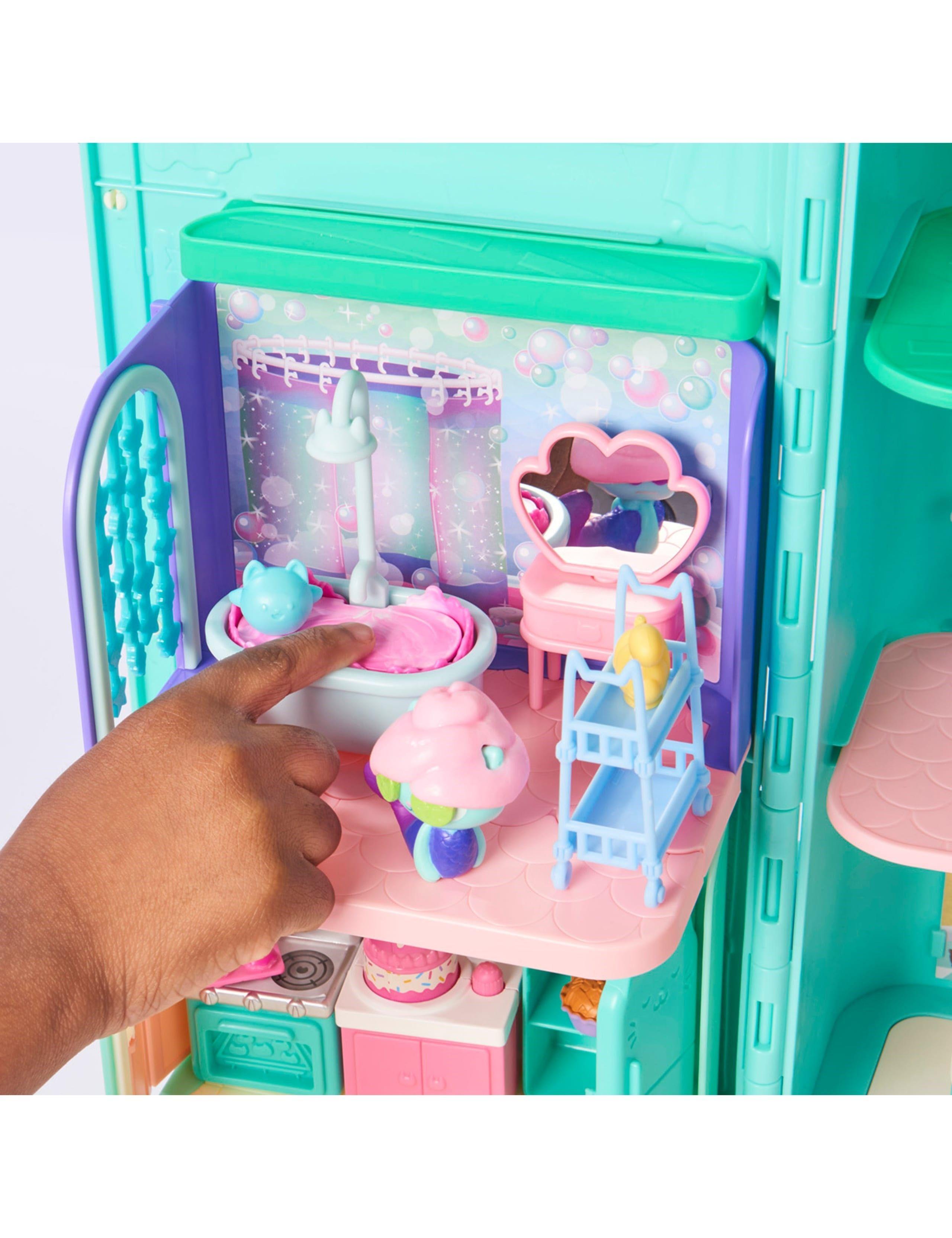 GABBY'S DOLLHOUSE SET  DE BAÑO CATNIP DELUXE ROOM SET-4