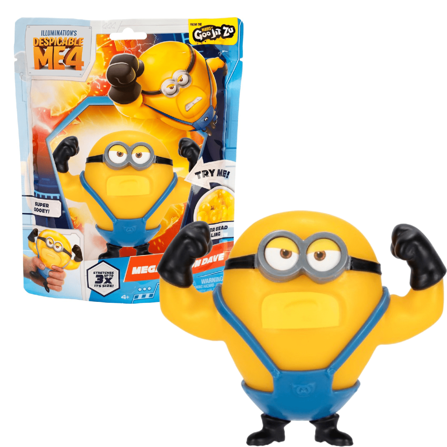 Mi Villano Favorito Figura Strech Mega Minion Dave-0
