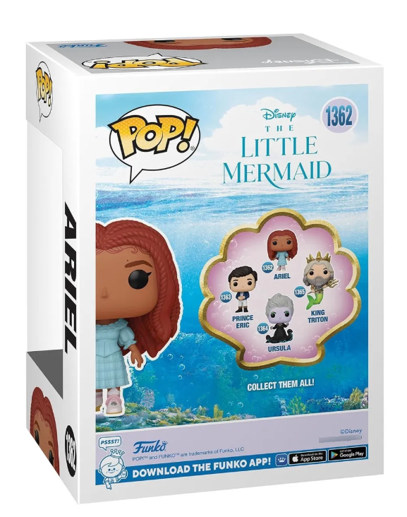 FUNKO POP! ARIEL CON VESTIDO -1362 LA SIRENITA DISNEY-4