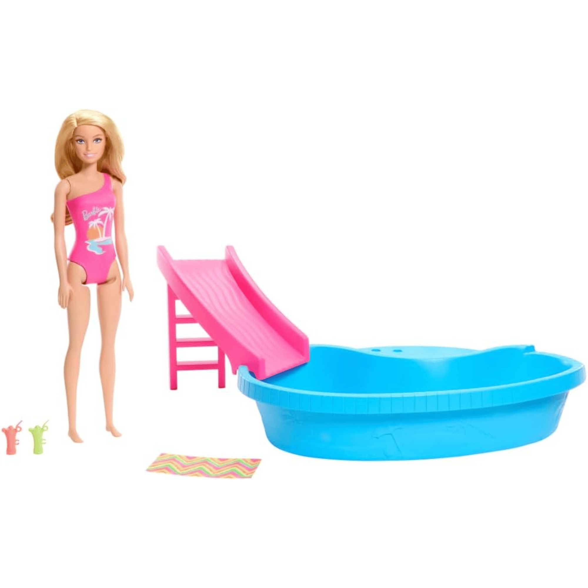  Muñeca Barbie Y Set De Juego Con Piscina-2