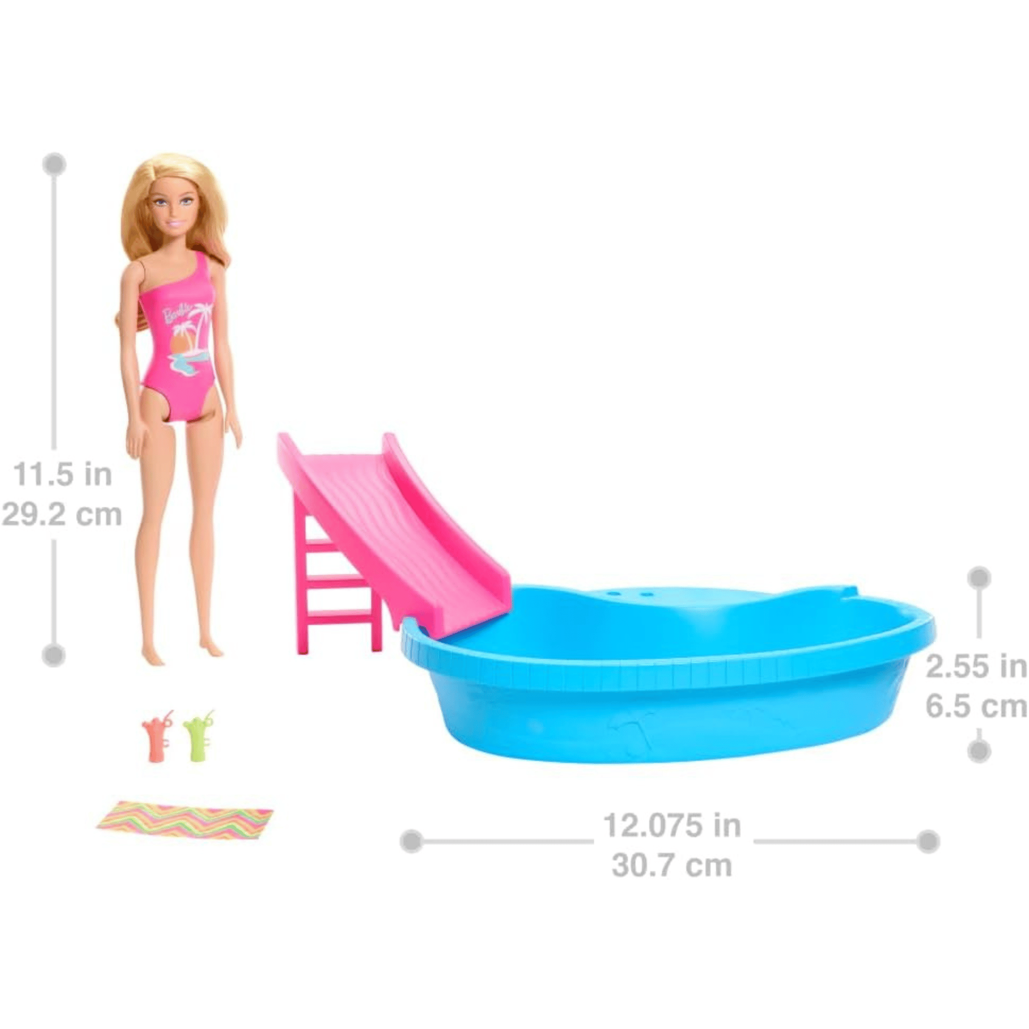  Muñeca Barbie Y Set De Juego Con Piscina-6