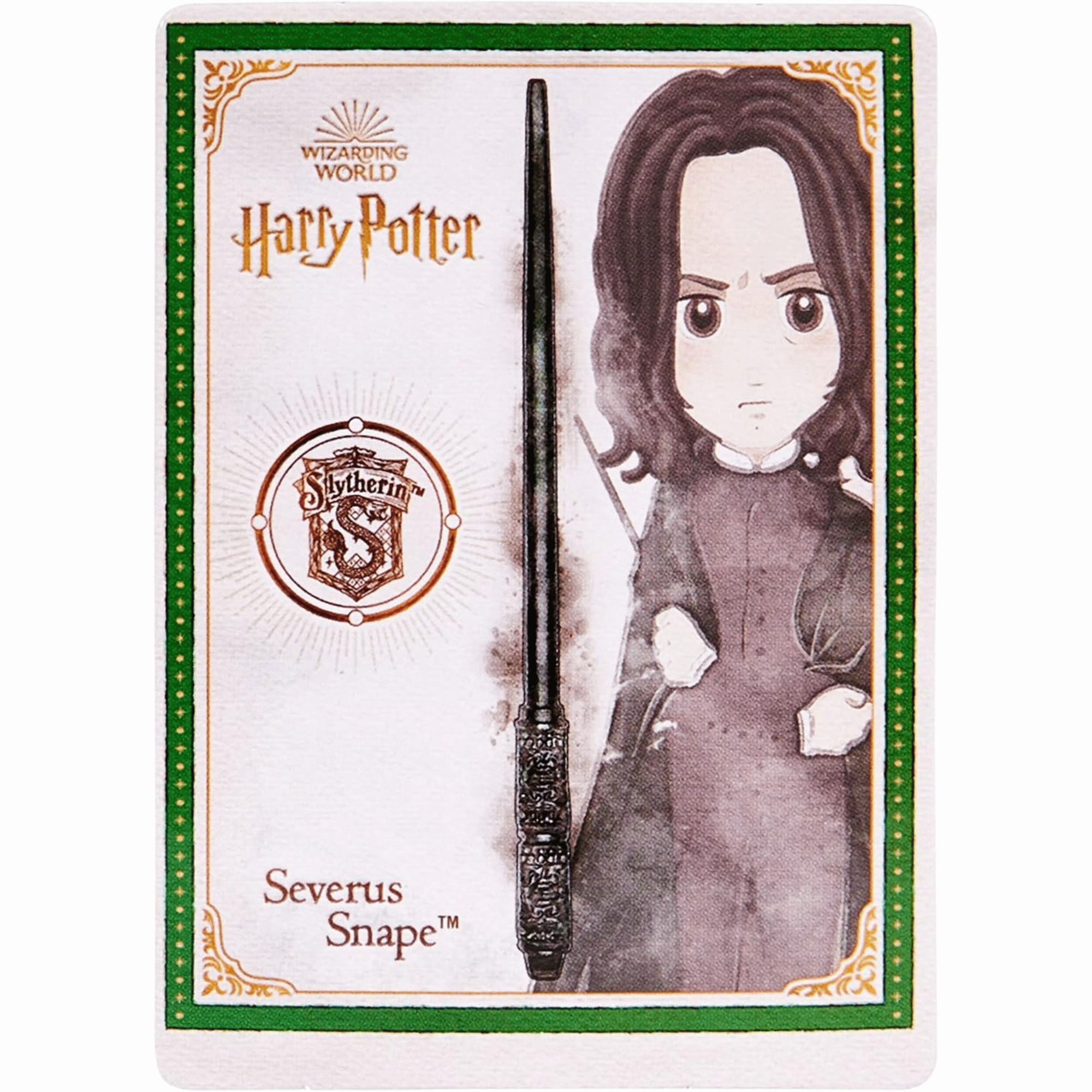 Harry Potter Varita Severus Snape Réplica 30 Cm Con Tarjeta Hechizo-4