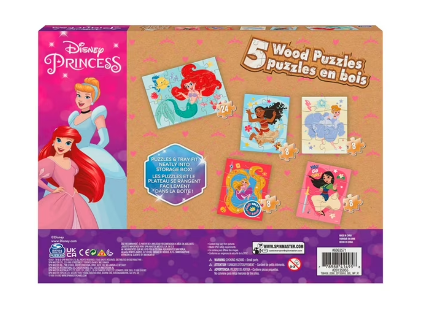 ROMPECABEZAS 5-1 PRINCESAS MADERA -3