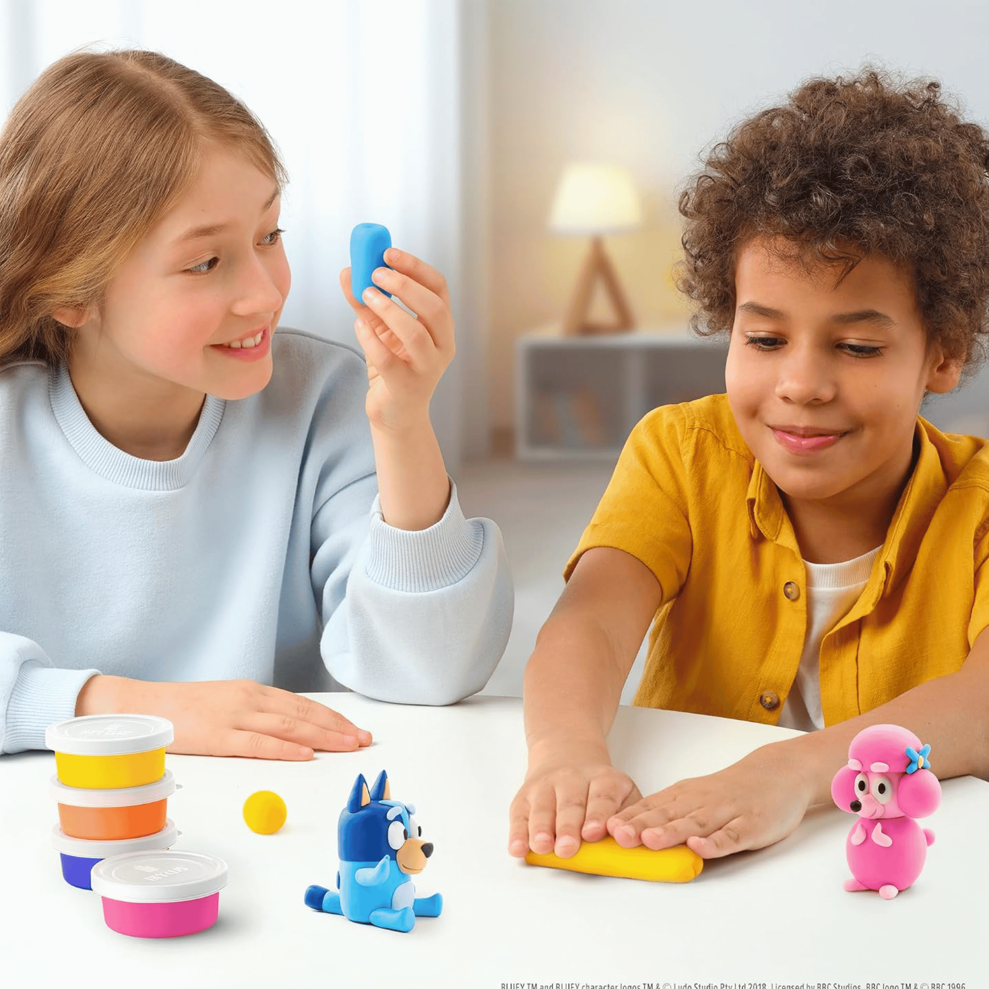 Hey Clay Set De Plasticinas Bluey Y Amigos Rusty-3