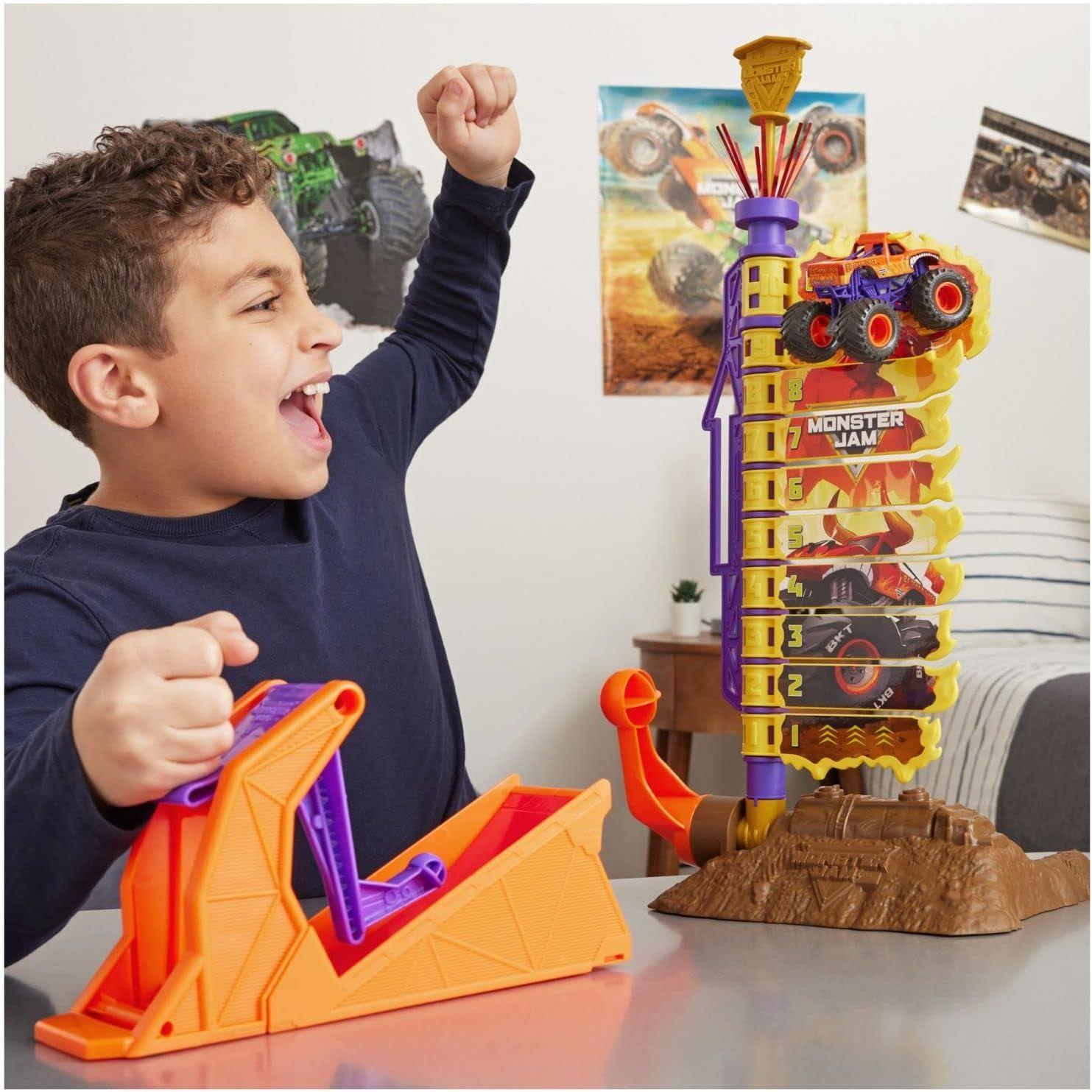 MONSTER JAM EL TORO LOCO BIG AIR CHALLENGE PLAYSET ESCALA 1:64-3