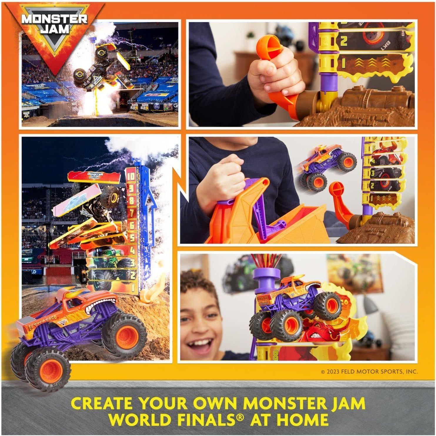 MONSTER JAM EL TORO LOCO BIG AIR CHALLENGE PLAYSET ESCALA 1:64-6