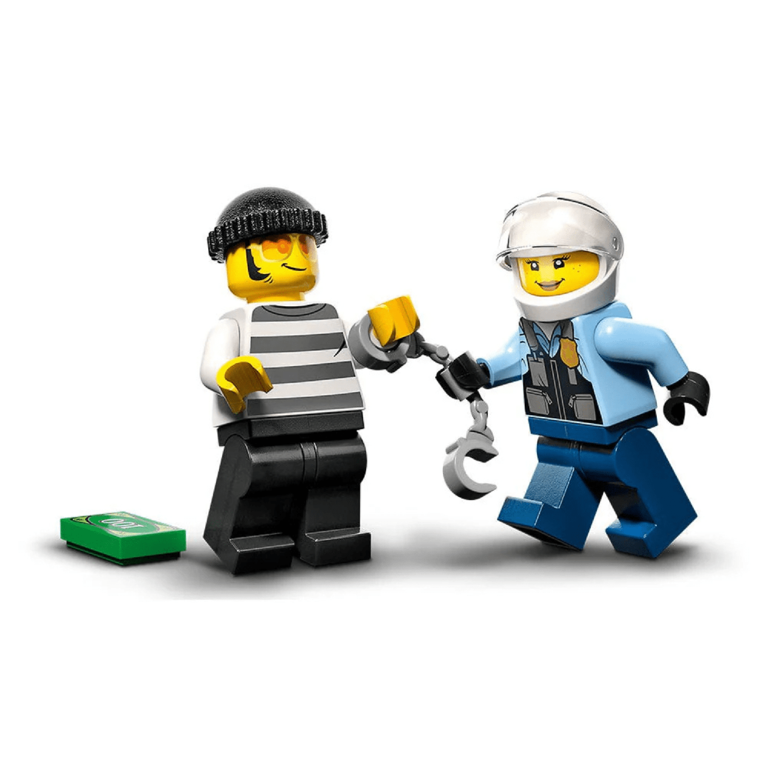 Lego City Moto De Policía Y Auto A La Fuga-2