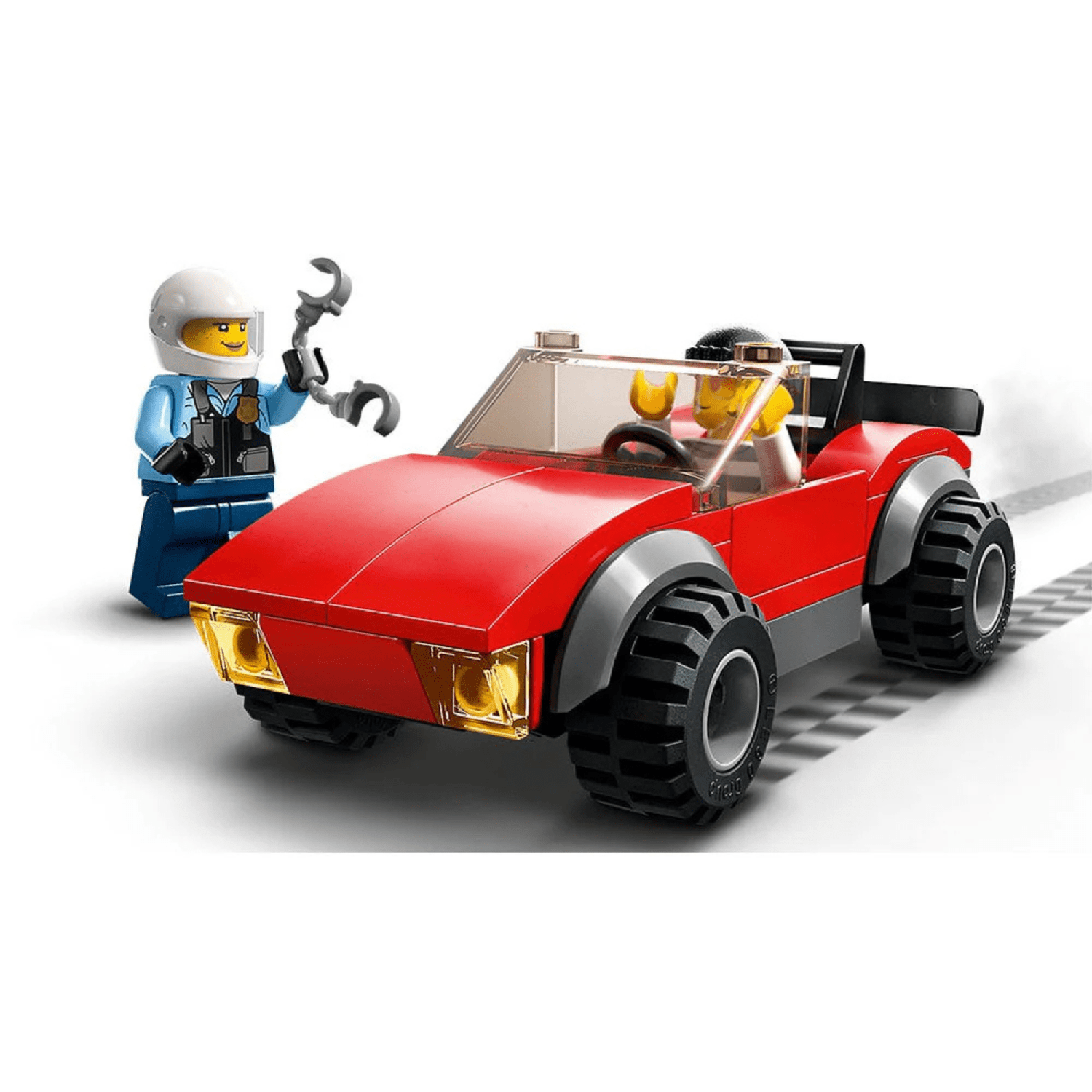 Lego City Moto De Policía Y Auto A La Fuga-4