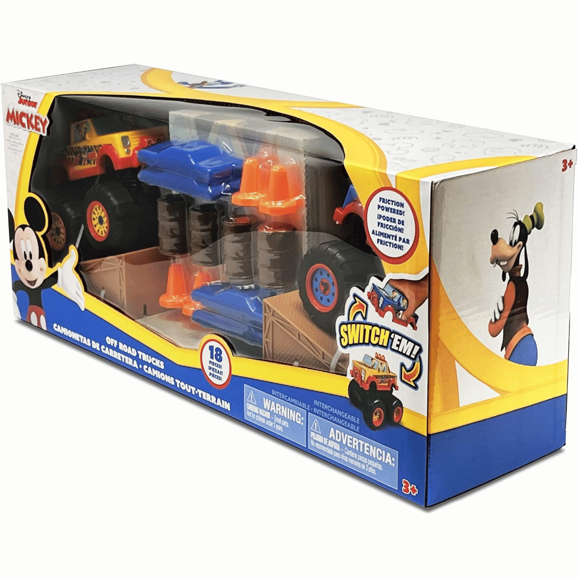 Disney Junior Set Camionetas De Carrera Mickey Mouse-3