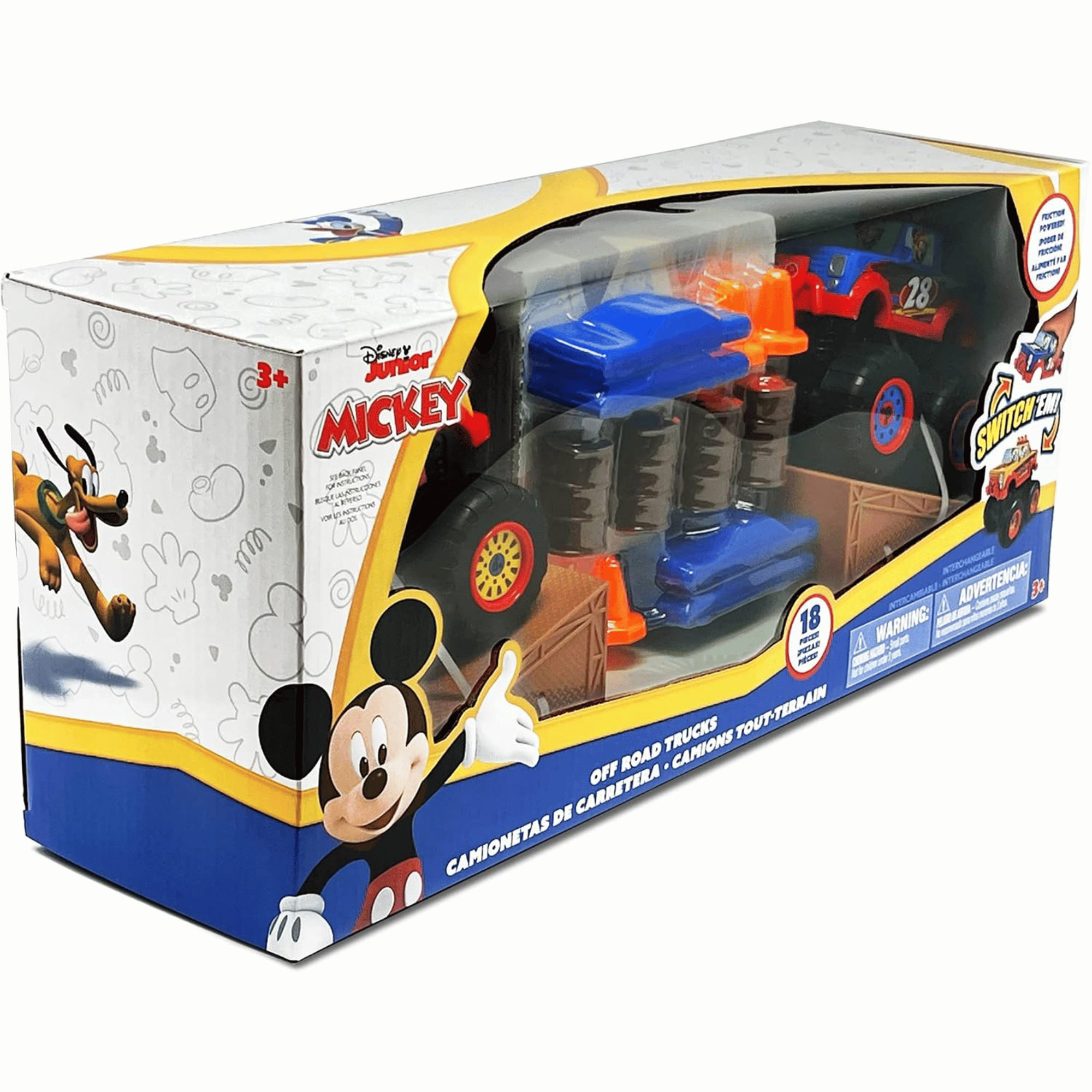 Disney Junior Set Camionetas De Carrera Mickey Mouse-4