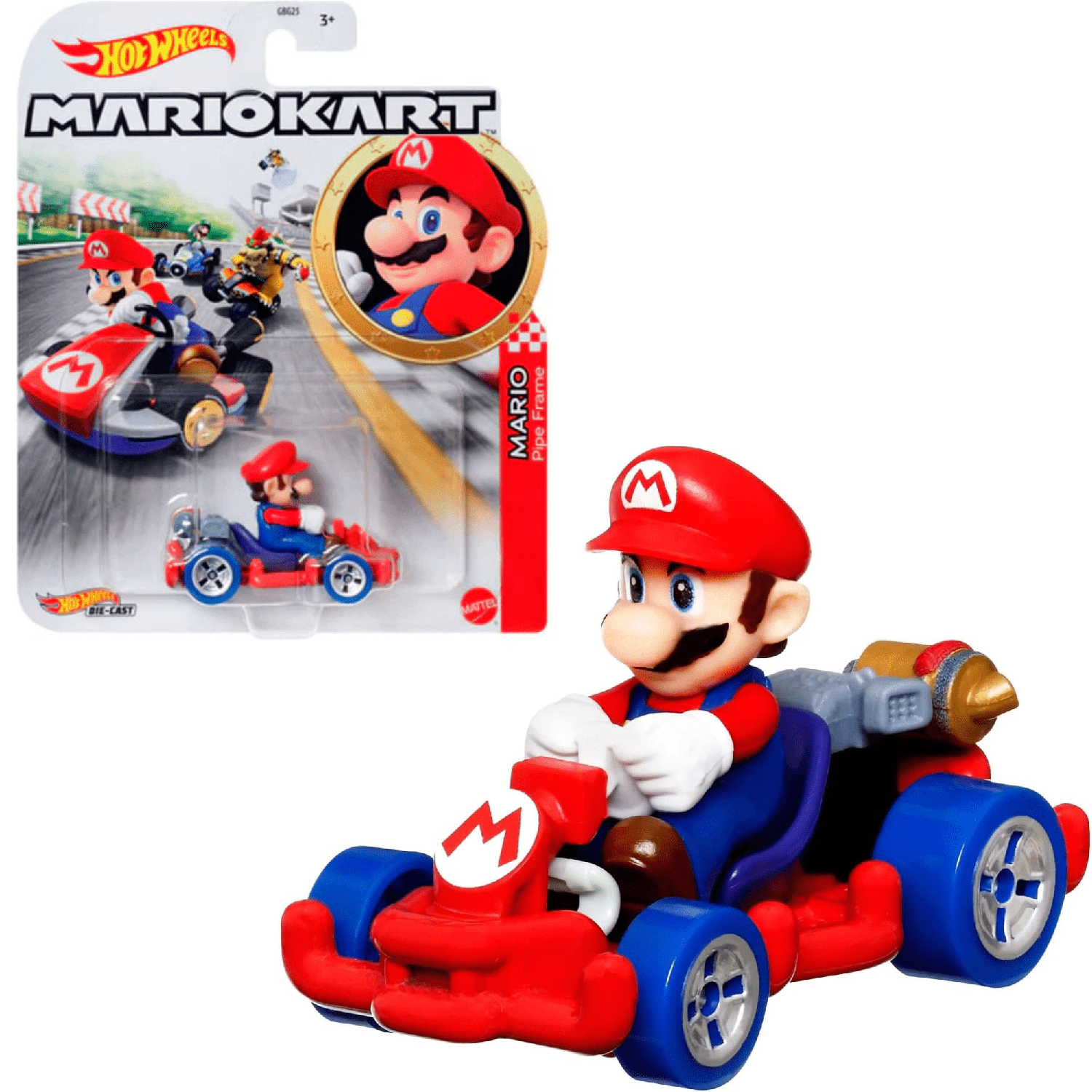 Hot Wheels Vehículo Mario Kart - Mario-0