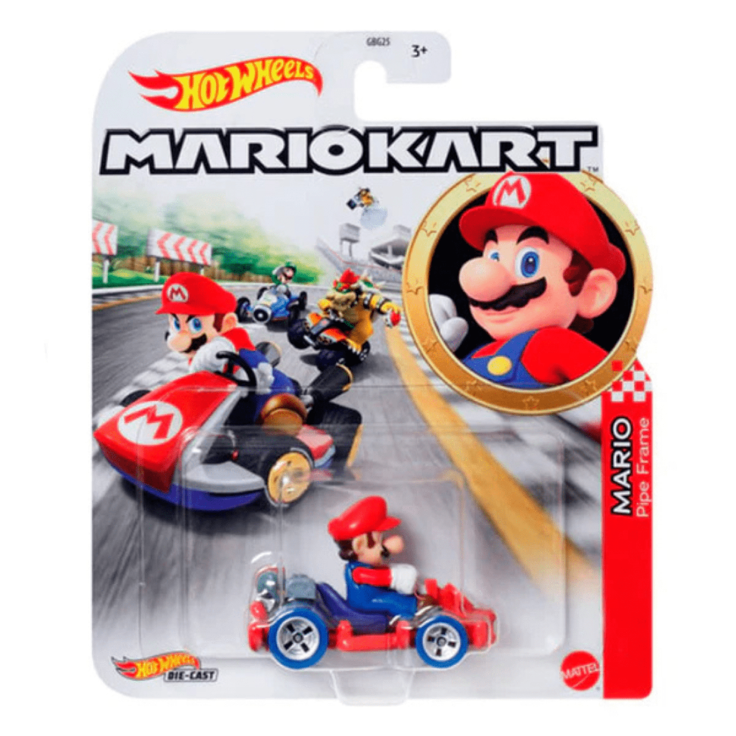 Hot Wheels Vehículo Mario Kart - Mario-3