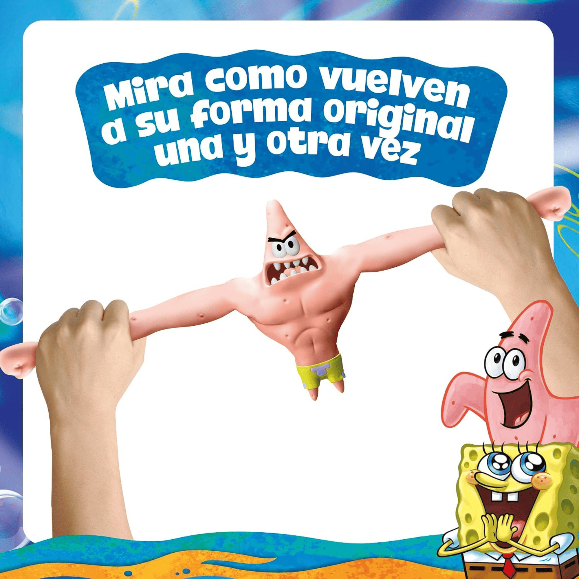 Bob Esponja Figura Strech De Goma Patricio-3