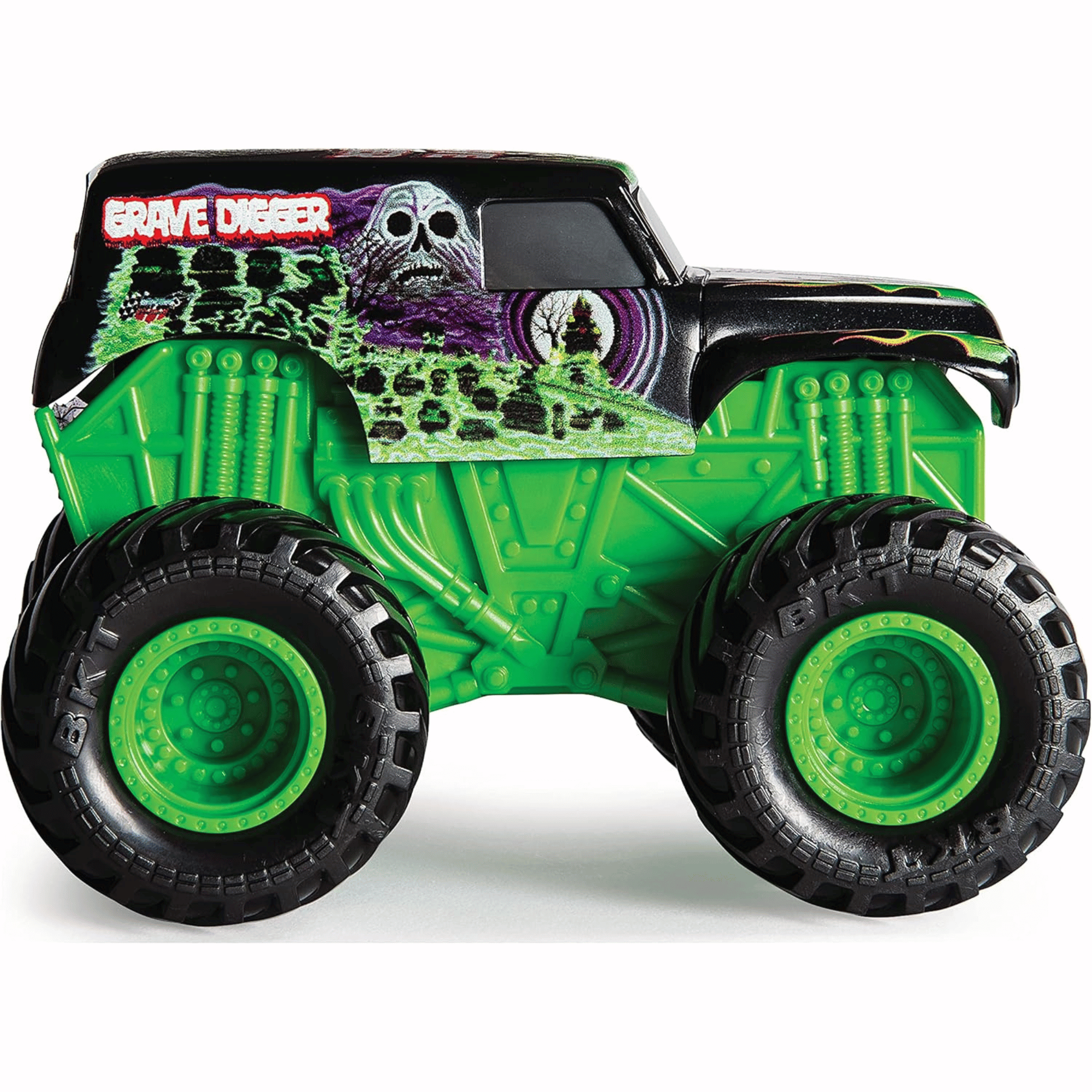 Monster Jam Rev 'N Roar Vehiculo Escala 143 Con Sonido Grave Digger -2