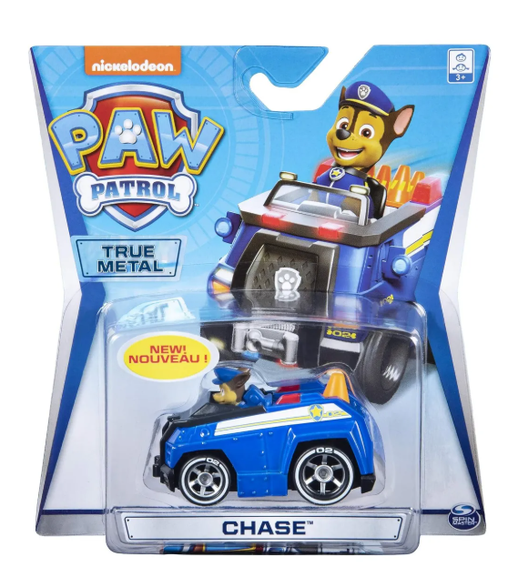 PAW PATROL VEHICULO METALICO CHASE TRUE METAL -5