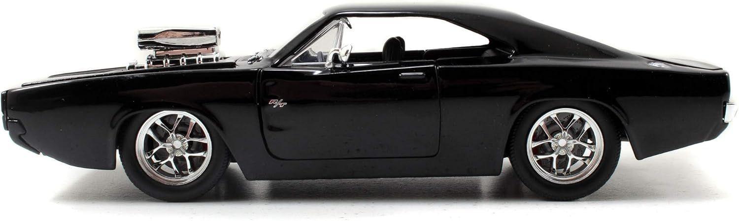 RAPIDO Y FURIOSO VEHICULO DODGE CHARGER R/T CON FIGURA DE TORETO ESCALA 1:24-3