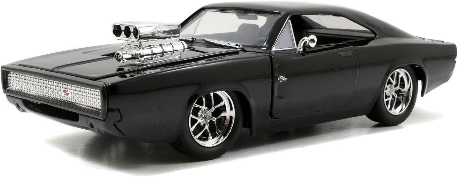 RAPIDO Y FURIOSO VEHICULO DODGE CHARGER R/T CON FIGURA DE TORETO ESCALA 1:24-6