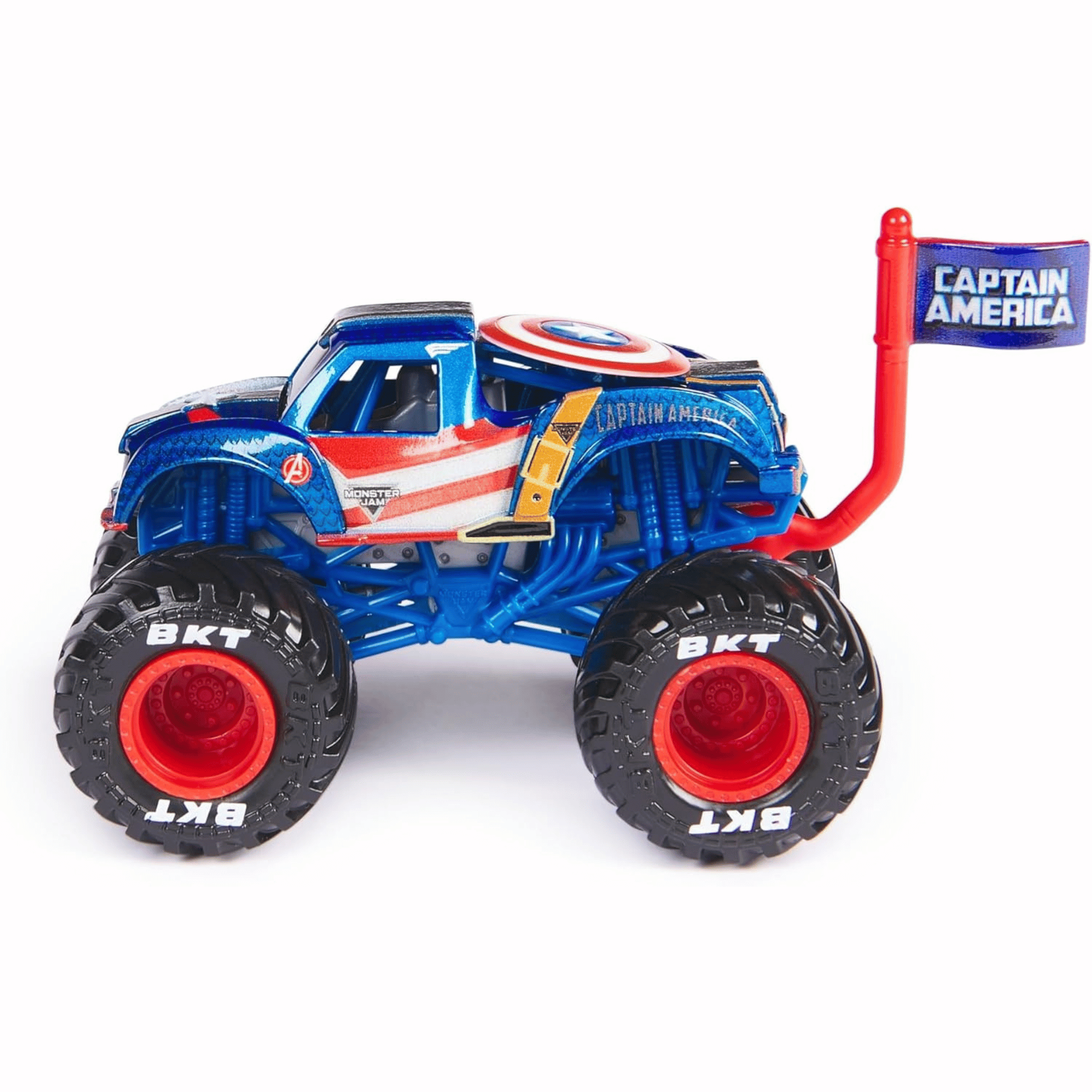 Monster Jam Marvel Vehiculo Escala 164 Capitan America-2