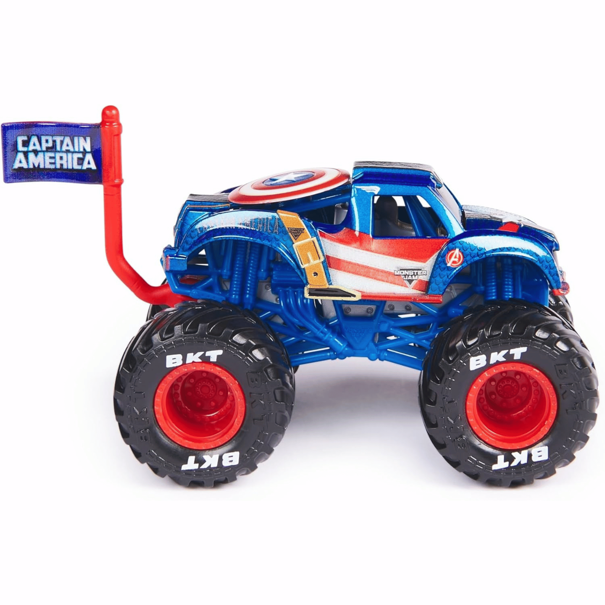 Monster Jam Marvel Vehiculo Escala 164 Capitan America-3