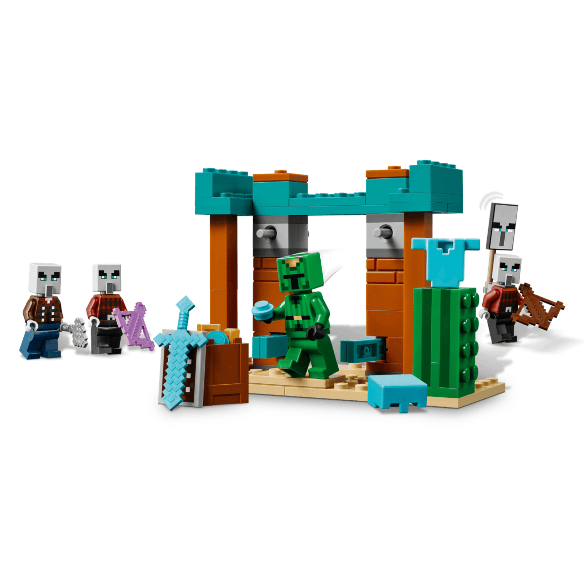 Lego Minecraft La Patrulla Del Desierto De Los Maldeanos-2