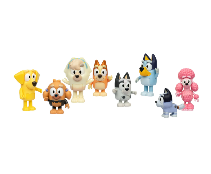 BLUEY SET AMIGOS DEL BARRIO - 8 FIGURAS COLECCIONABLES.-3