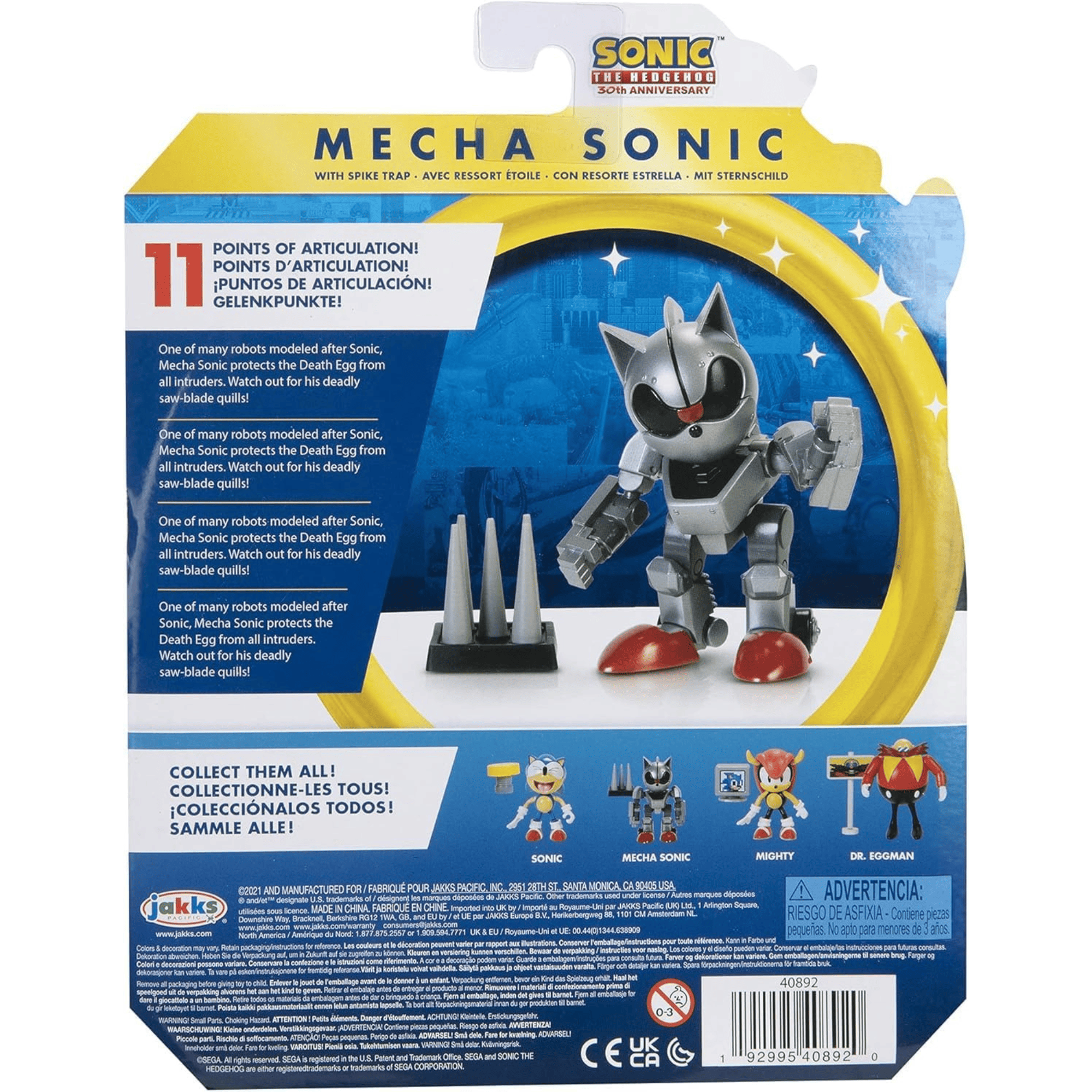 Sonic Figura Con Accesorio 10 Cm Mecha Sonic-4