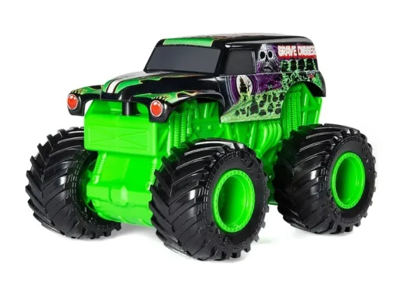 MONSTER JAM VEHICULO GRAVE DIGGER REV N'SPIN  ESCALA 1:43-5