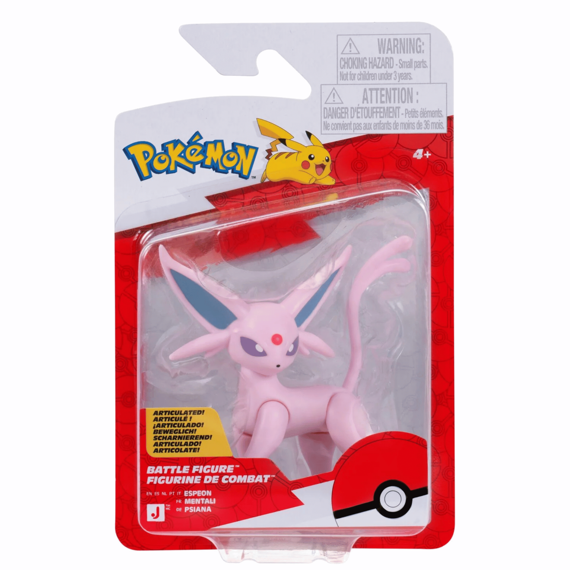Figura 5 Cm Pokémon Espeon Battle Figure Articulada-0