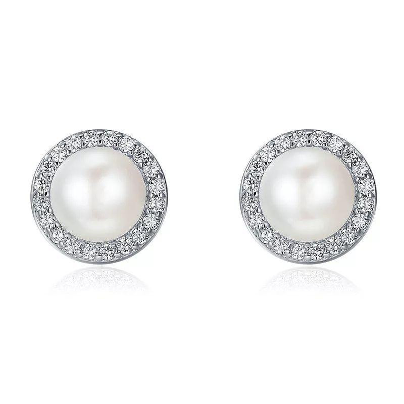 Aros Perla Plata 925-0