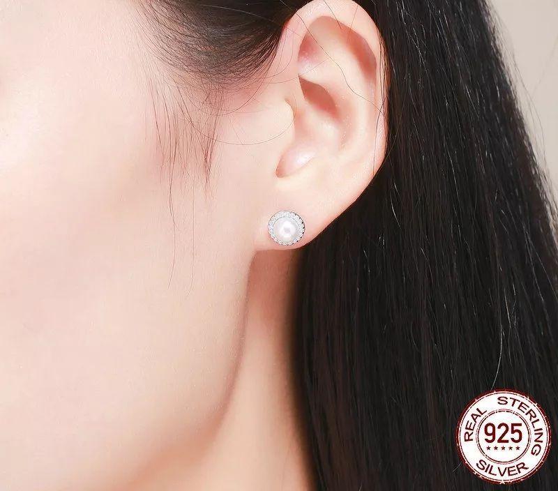 Aros Perla Plata 925-2