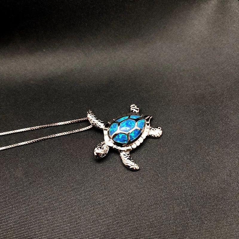 Collar Tortuga Opalo Plata 925-2